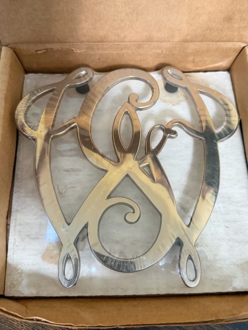 Virginia MetalCraft George Washington Brass Trivet